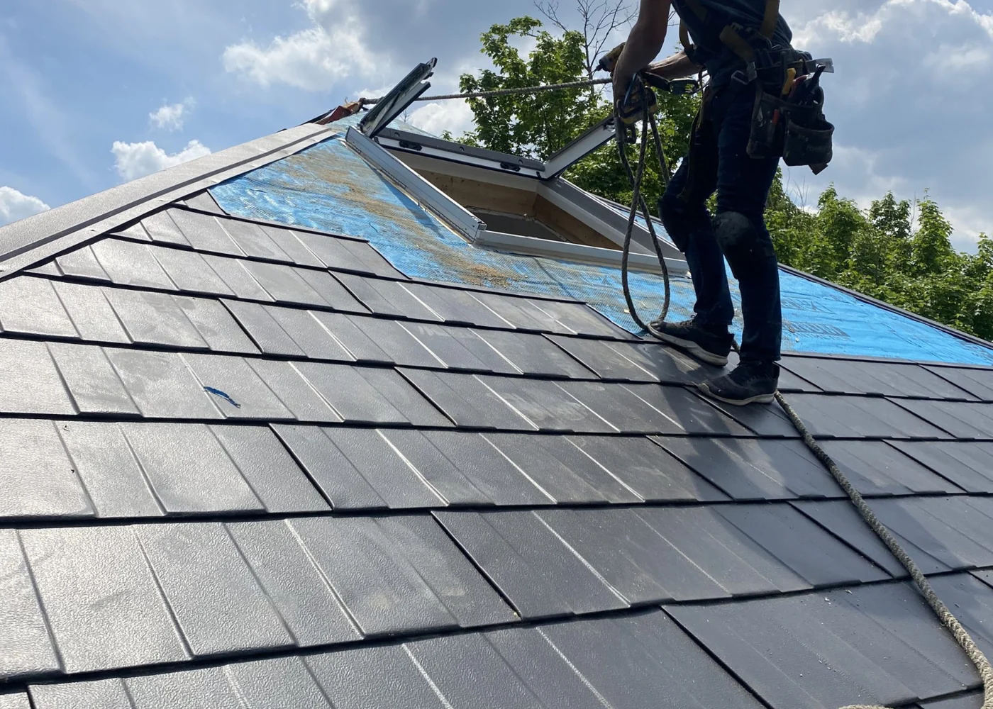 Representative roofing work, illustrated topic: SHINGLE REJUVENATION